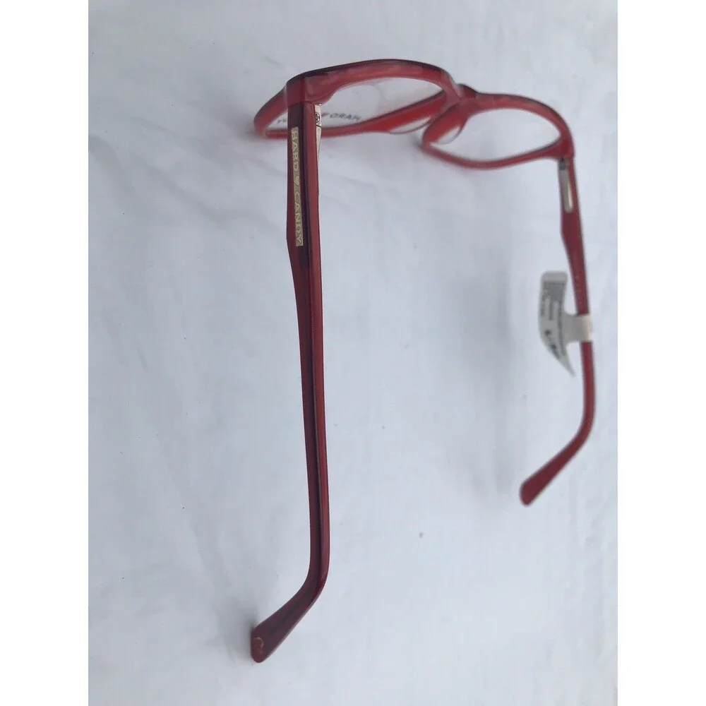Hard Candy HC39 Acetate Red Plastic Full Rim Frame, Size 53-16-135